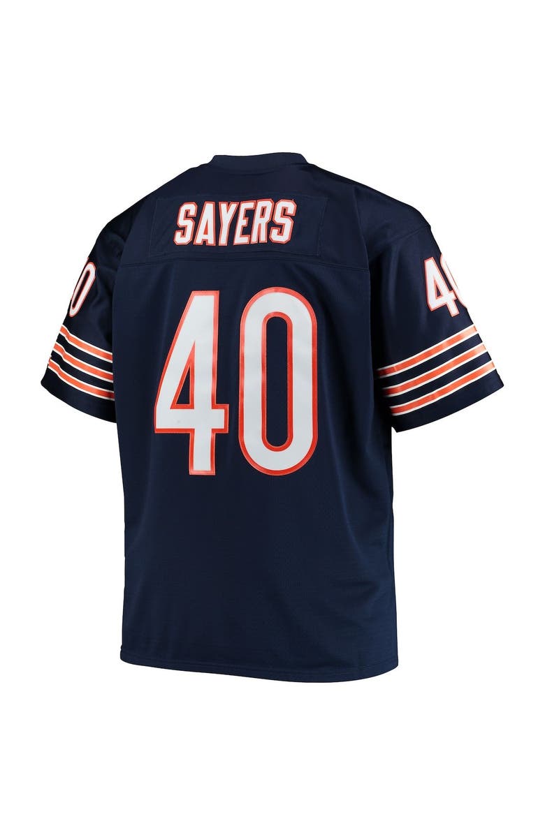 Mitchell & Ness Men's Mitchell & Ness Gale Sayers Navy Chicago Bears Big & Tall 1969 Retired Player Replica Jersey, Alternate, color, 
