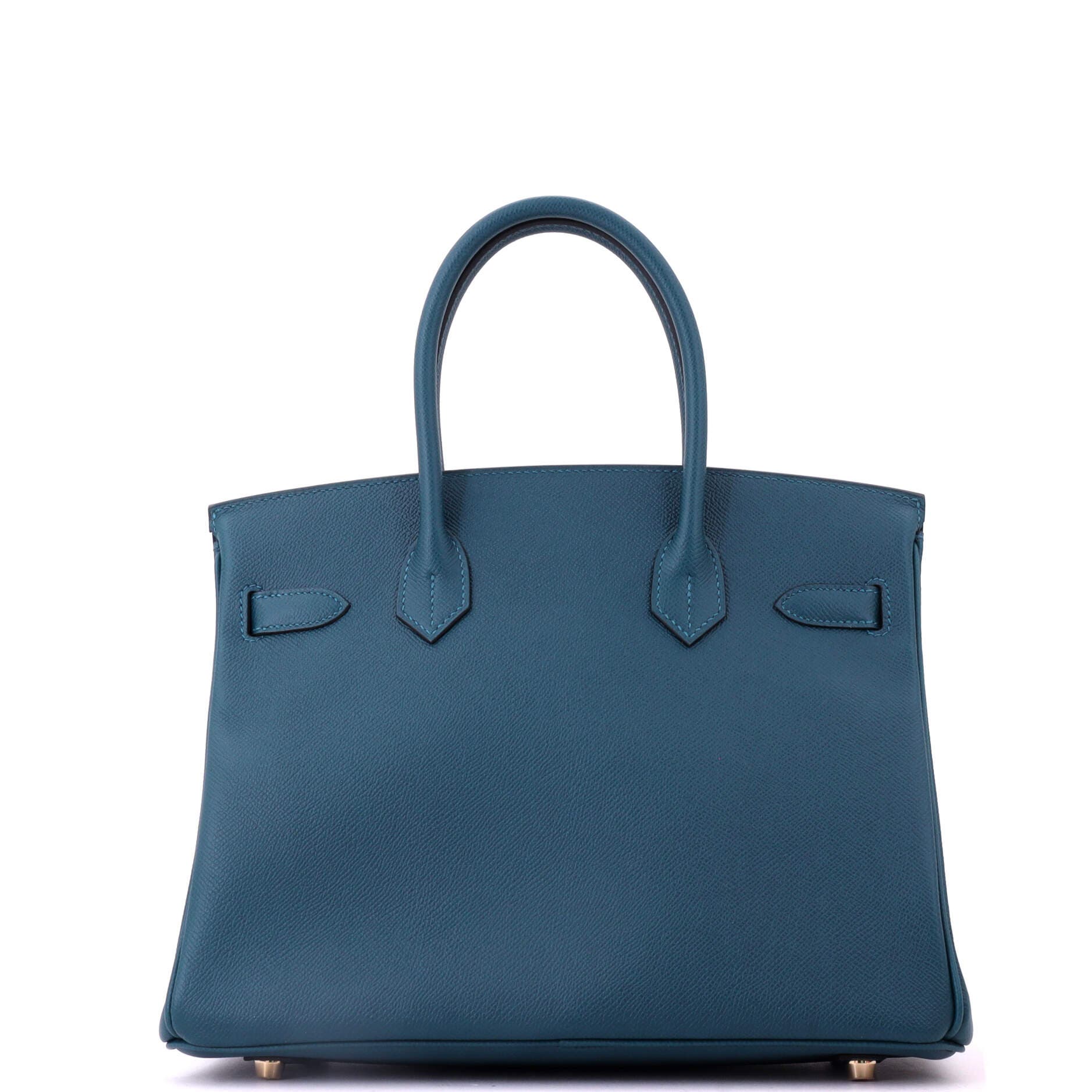 Birkin Handbag Blue Epsom with Gold Hardware 30, Alternate, color, Blue