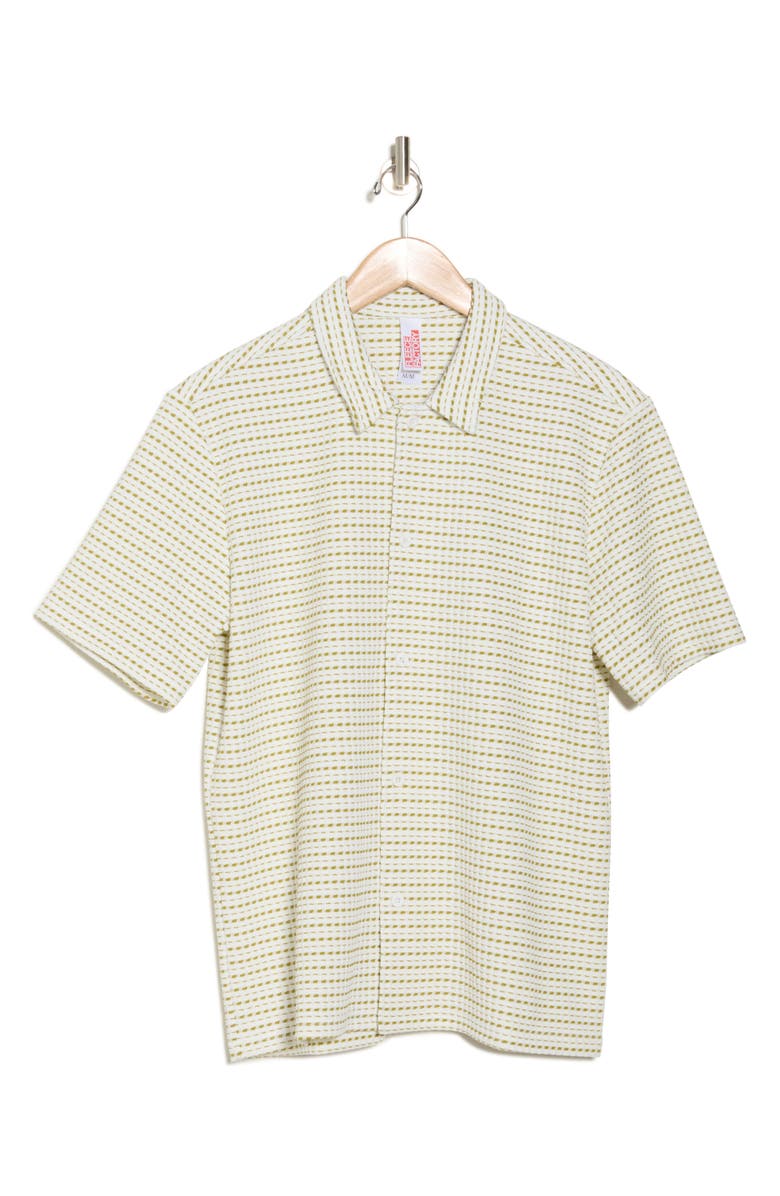 FLEECE FACTORY Sphere Short Sleeve Button-Up Shirt, Alternate, color,