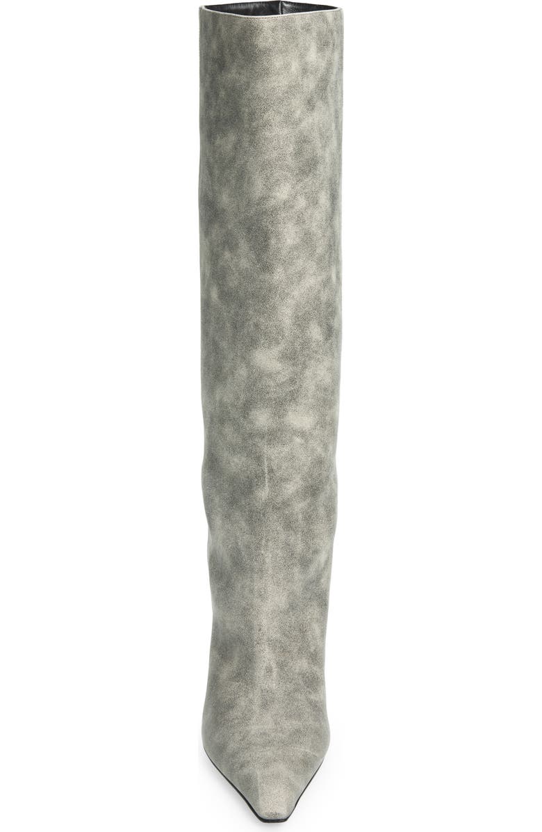 Alexander Wang Vera Tube Pointed Toe Boot, Alternate, color, Black Crackle Grey