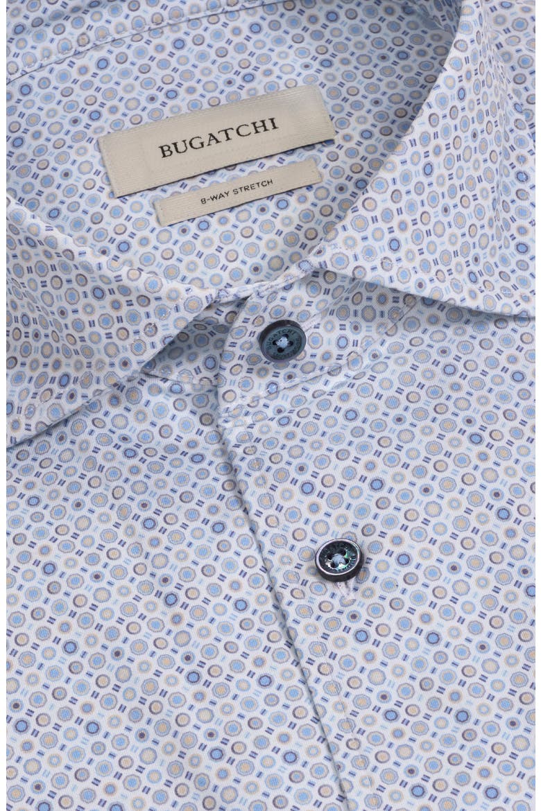 Devon OoohCotton® Print Button-Up Shirt, Alternate, color, AIR BLUE