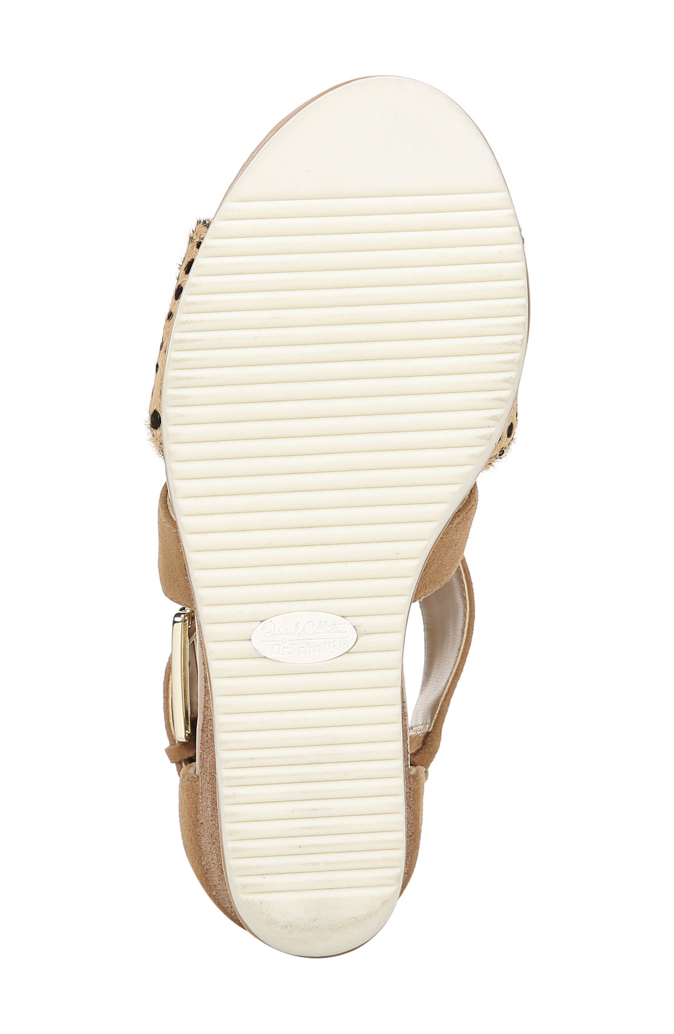 Sweet Escape Wedge Sandal, Alternate, color, NUDE LEATHER/ CALFHAIR