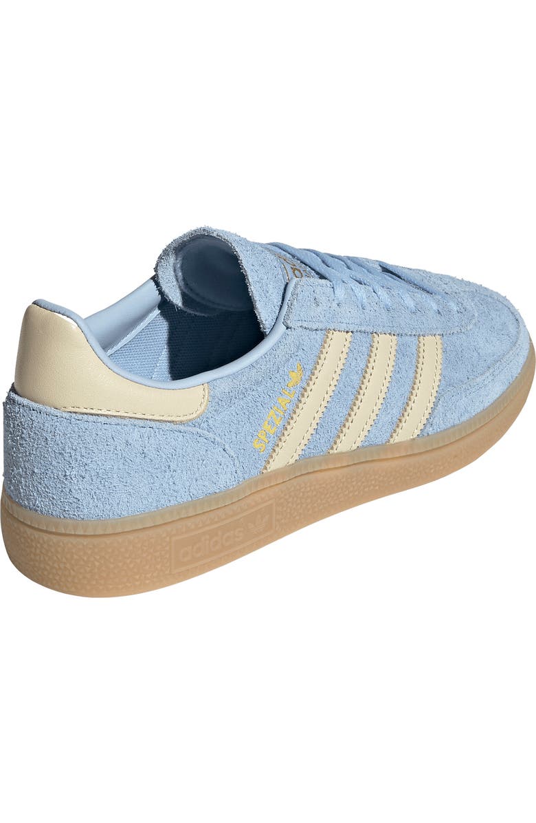 adidas Handball Spezial Sneaker, Alternate, color, Clear Sky/ Vanilla/ Gold