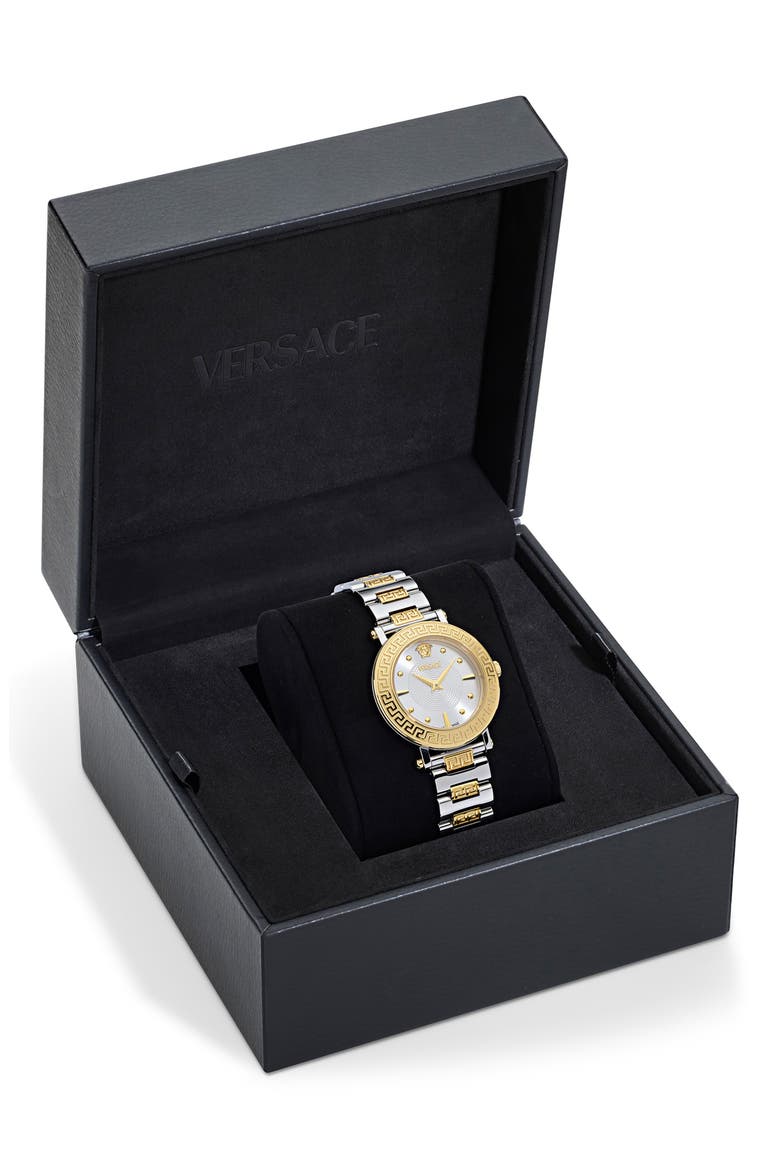 Greca Sphere Two-Tone Bracelet Watch, 35mm, Alternate, color, TWO TONE