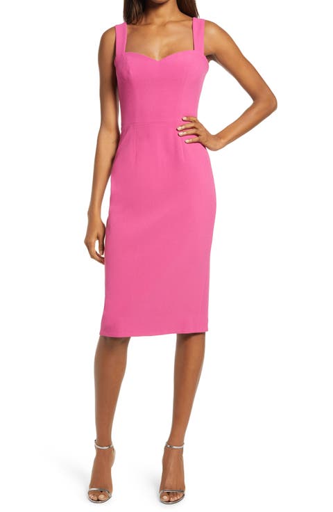 Nicole Sweetheart Neck Cocktail Dress