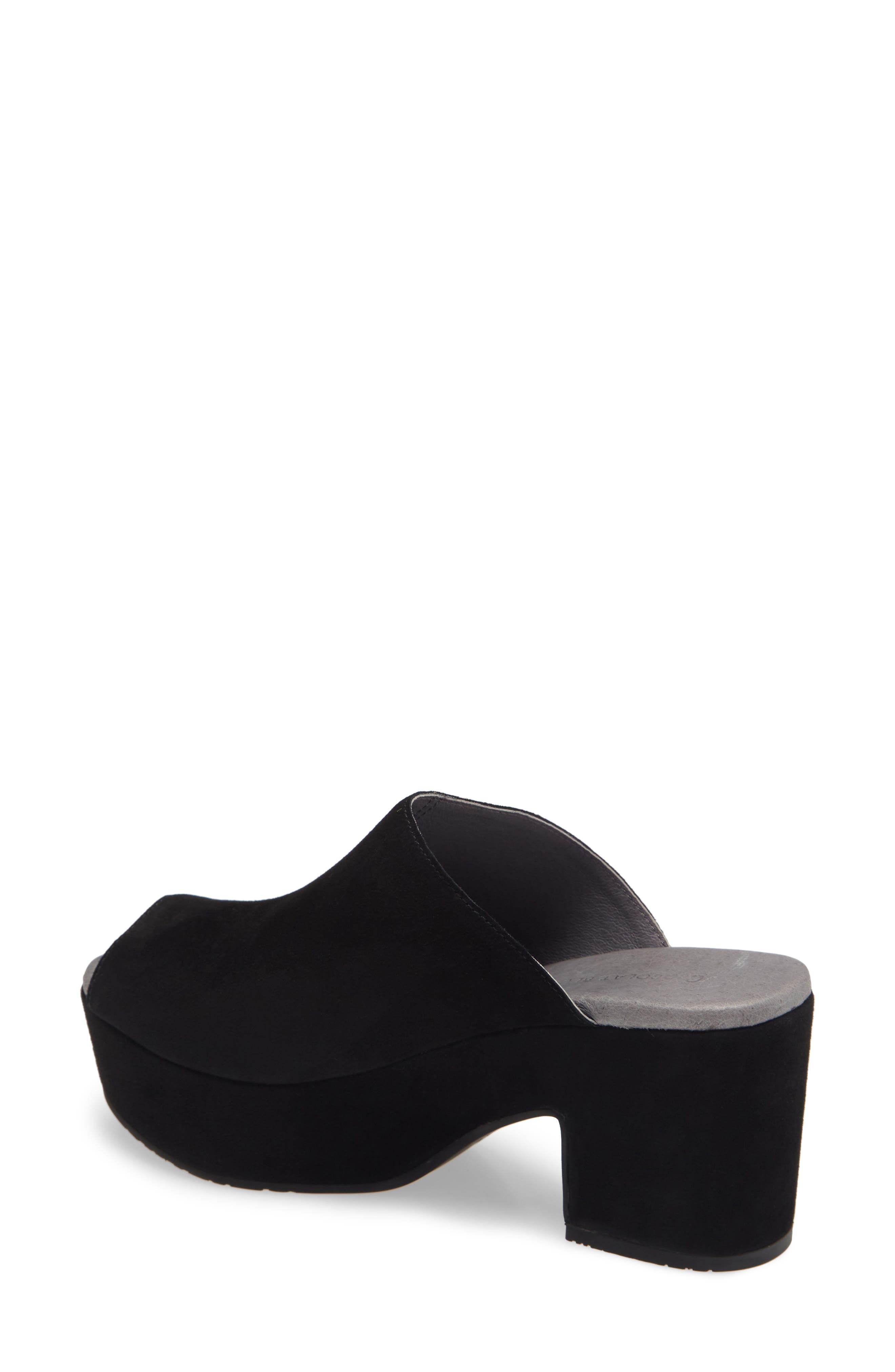 Chocolat Blu Platform Slide Sandal, Alternate, color, Black Suede