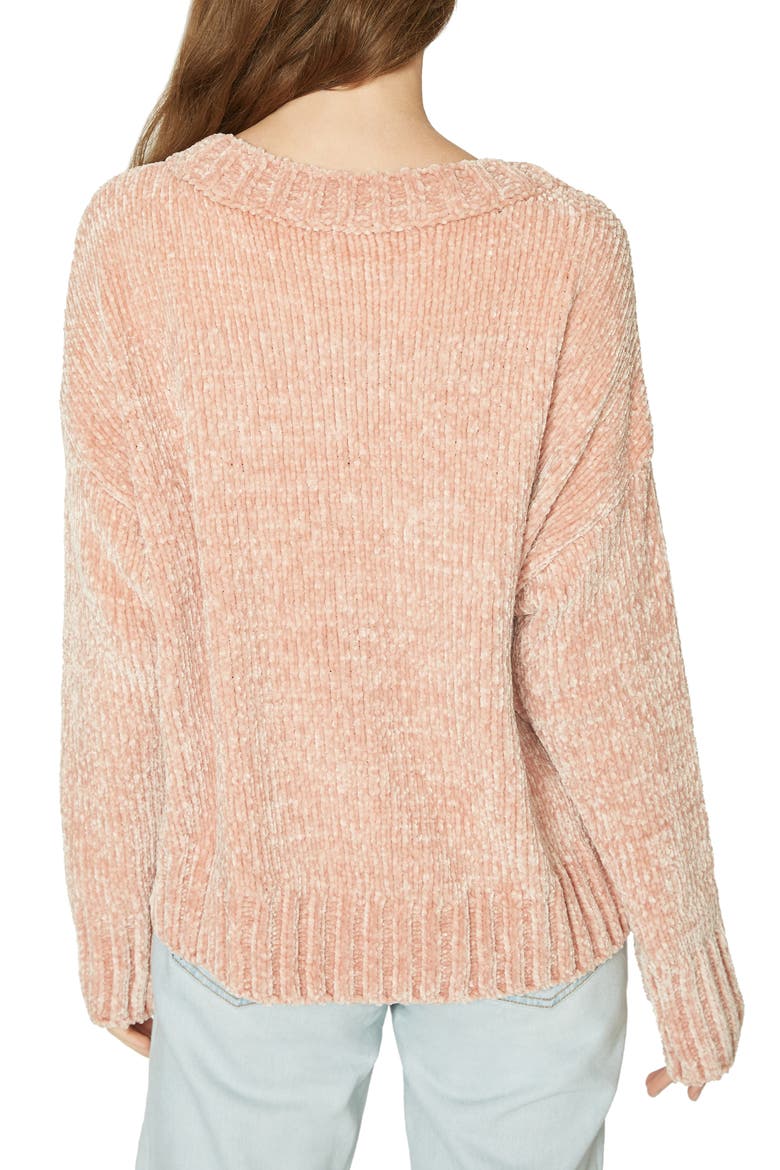 Chenille Pullover, Alternate, color, PINK SCTCH