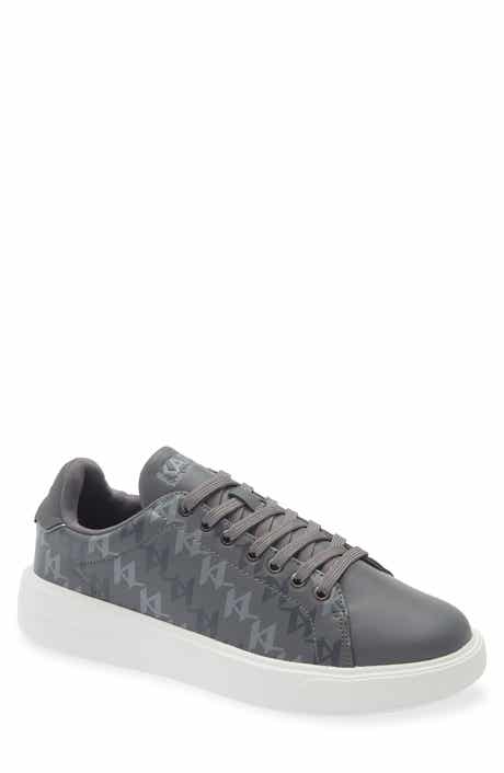 KARL LAGERFELD PARIS Side Logo Grid Low Top Sneaker