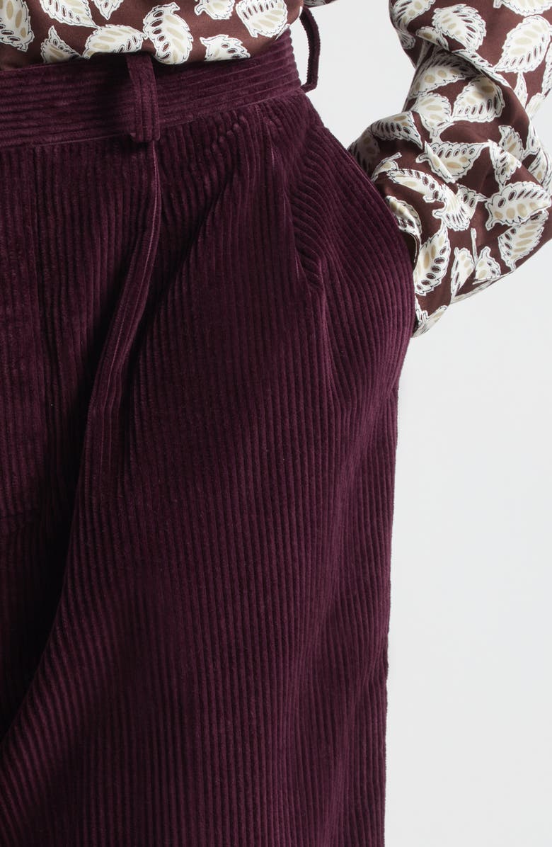 Bode McNab Corduroy Pants, Alternate, color, Dark Purple