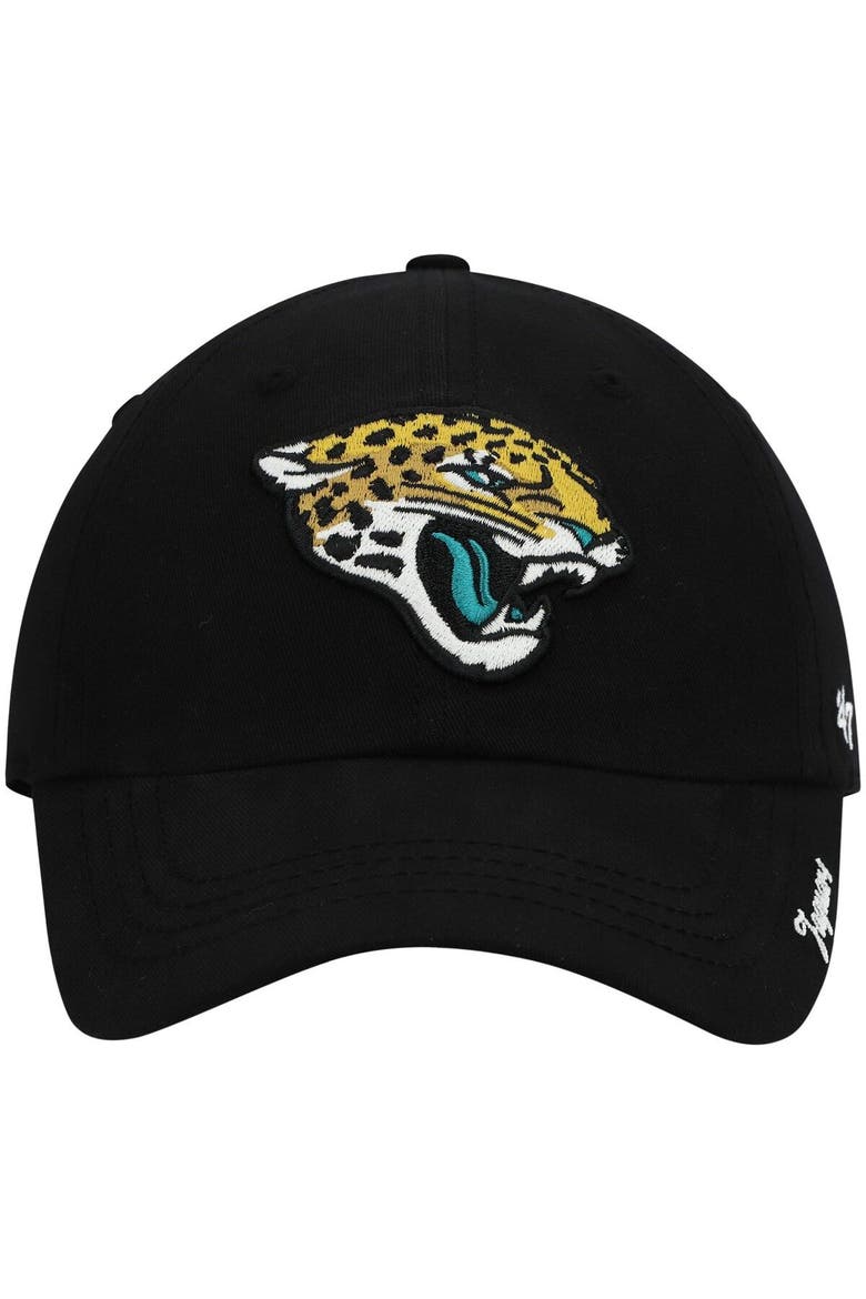 Women's '47 Black Jacksonville Jaguars Miata Clean Up Primary Adjustable Hat, Alternate, color, Black