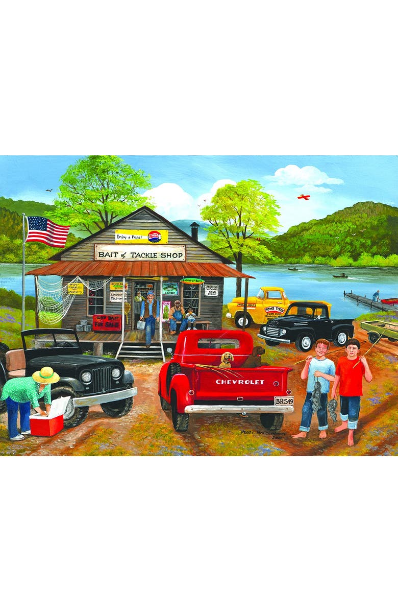 Sunsout Bait Tackle Shop 300 piece Jigsaw Puzzle for Adults, Alternate, color, Multicolor