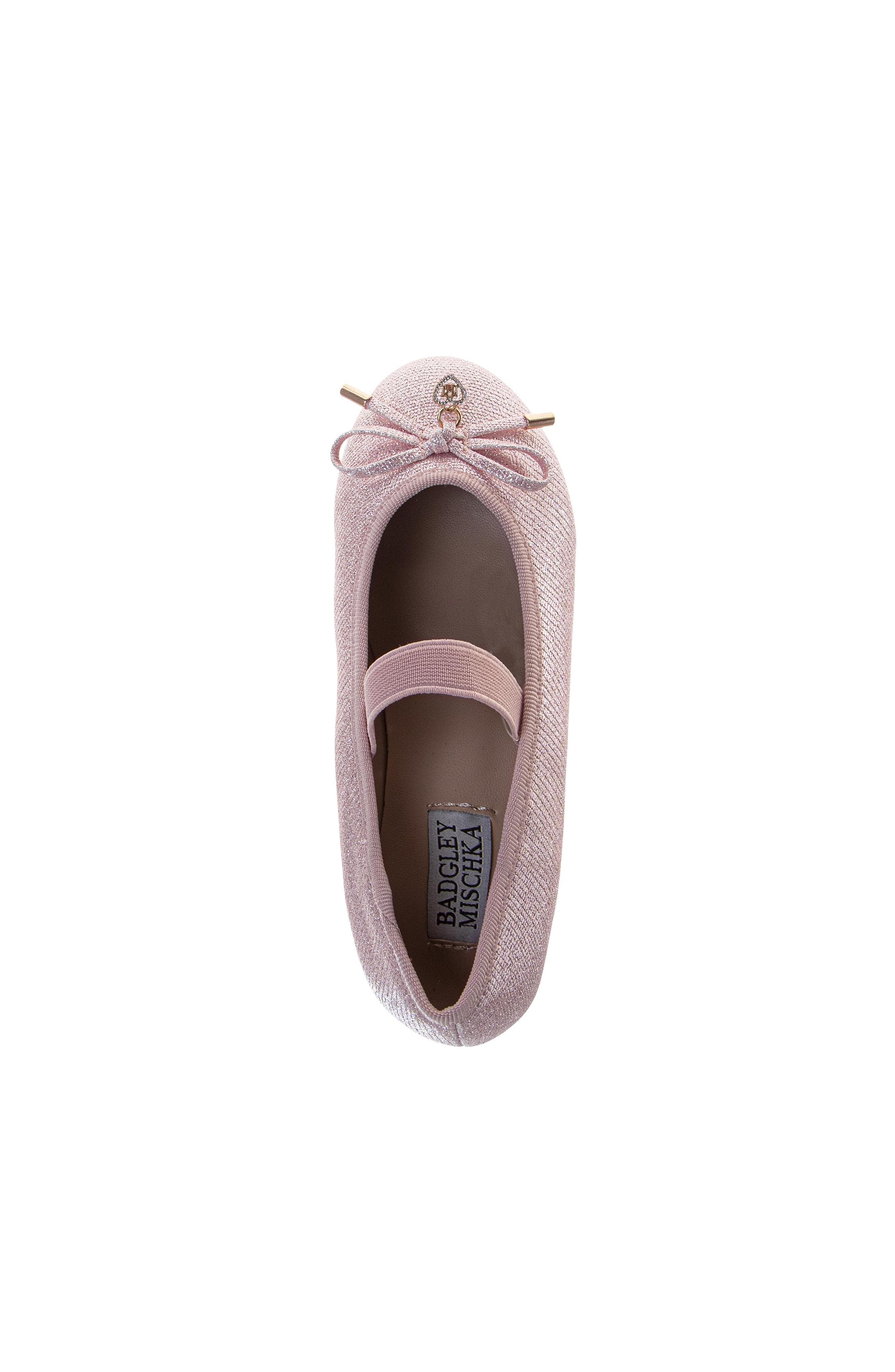 Dress Shoes for Girls Elegant Glitter Finish Classic Formal, Alternate, color, Pink