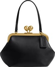 COACH Kisslock Frame Leather Bag