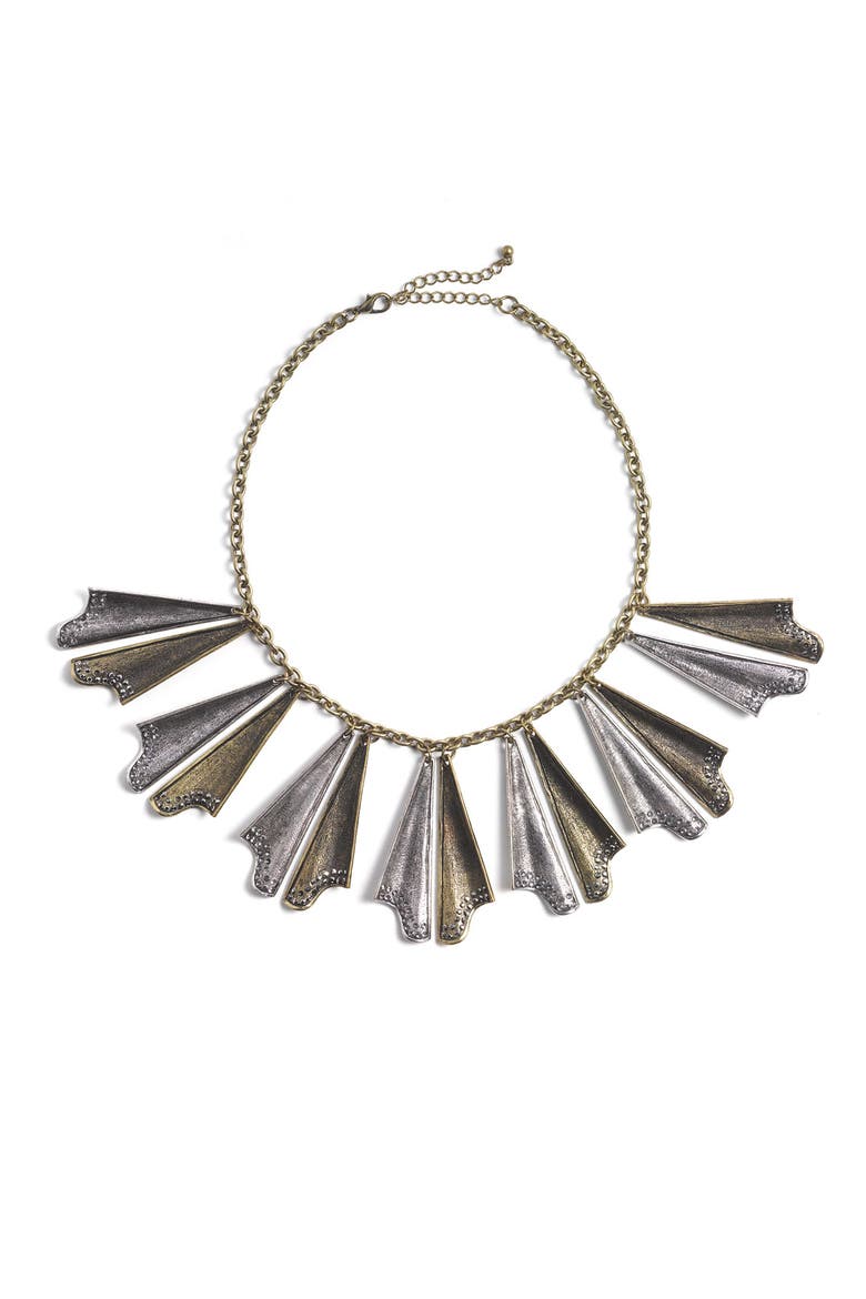 Short Necklace, Main, color, GOLD SILVER MIX