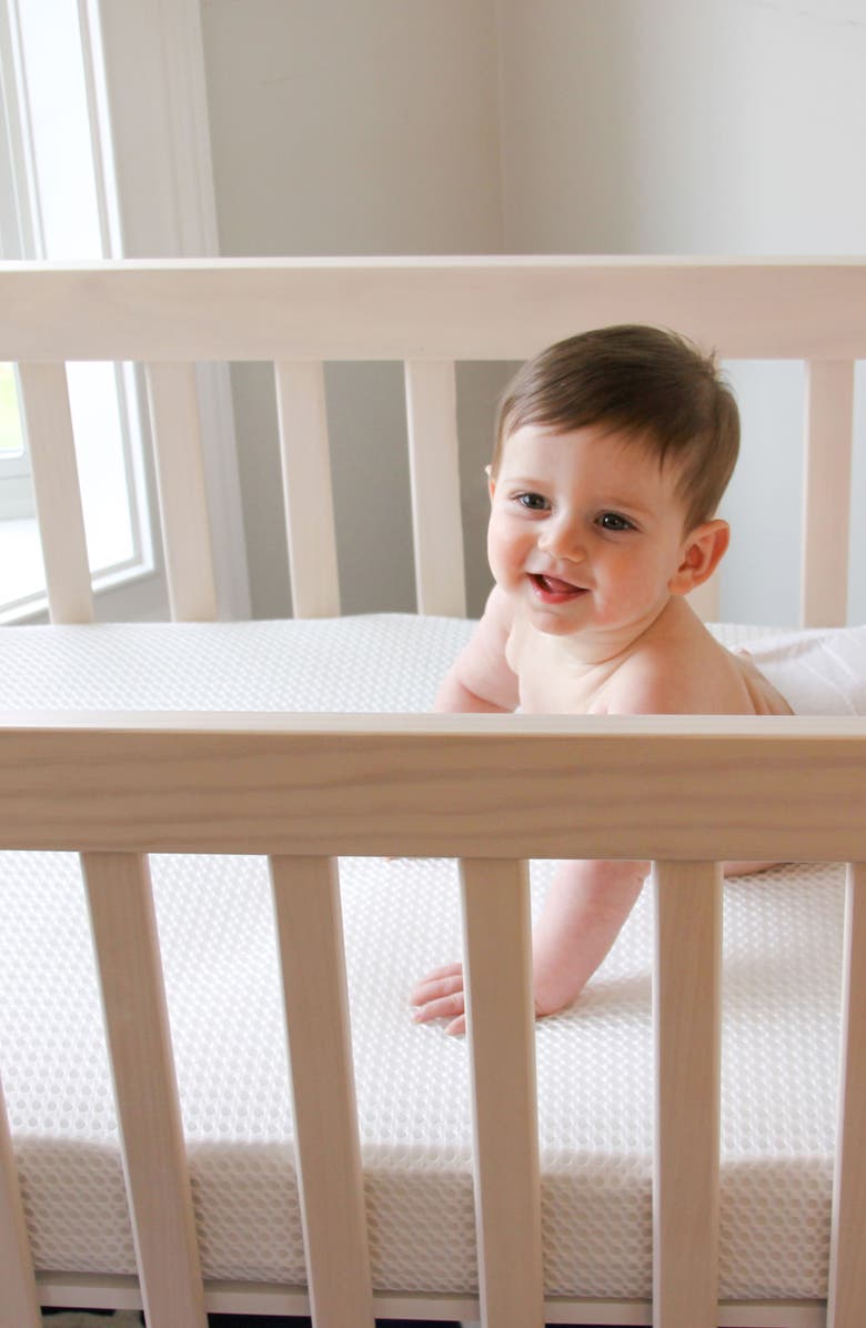 Lullaby Earth Breathable Lightweight Mini Crib Mattress, Alternate, color, White