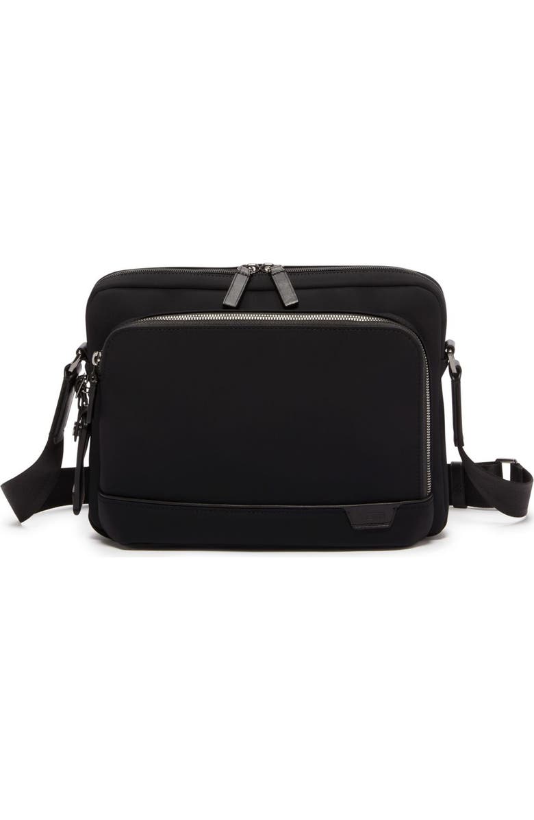 TUMI Harrison Leo Crossbody Bag, Alternate, color, Black