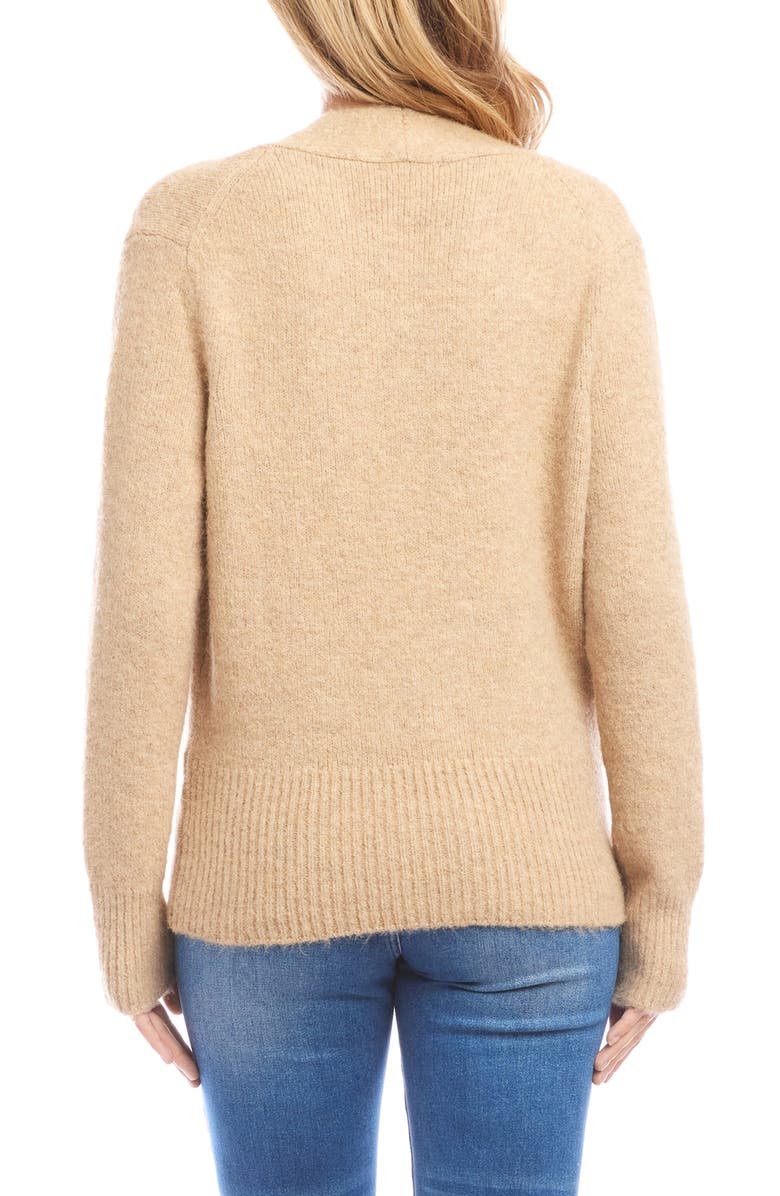 Karen Kane Wrap Sweater, Alternate, color, Wheat Beige