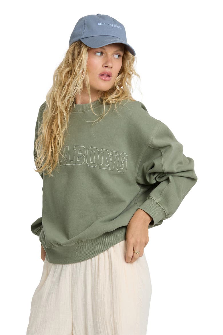 Vibes Kendal Graphic Sweatshirt, Alternate, color, ARMY GREEN