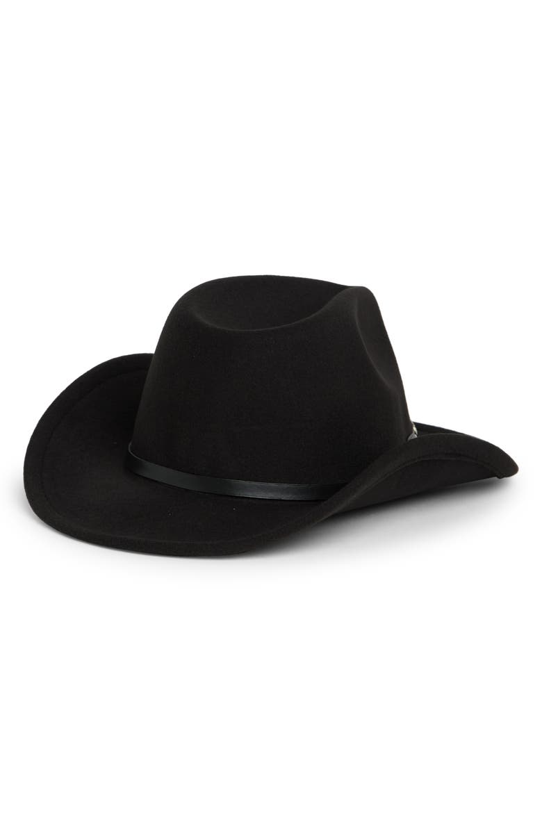 Vince Camuto Cowboy Hat, Alternate, color, Black