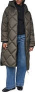DKNY Diamond Quilted Maxi Puffer Jacket