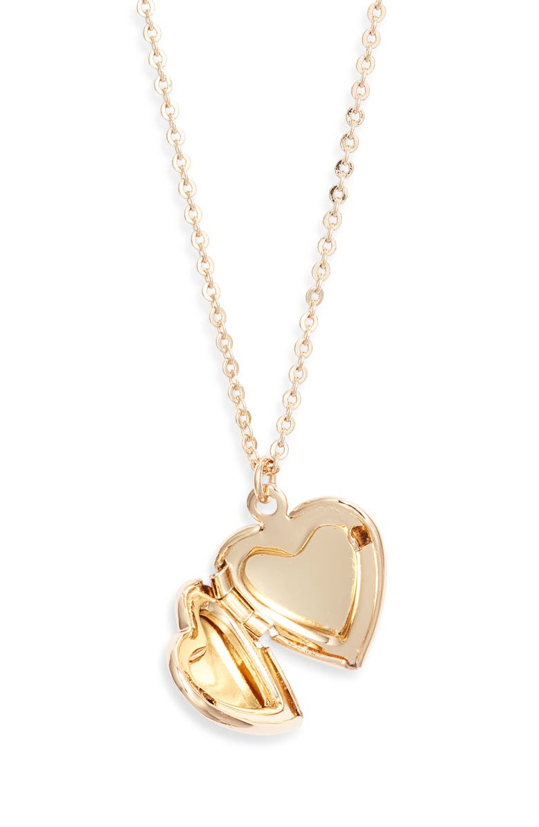 Set & Stones Roxy Personalized Locket Necklace, Alternate, color, Gold