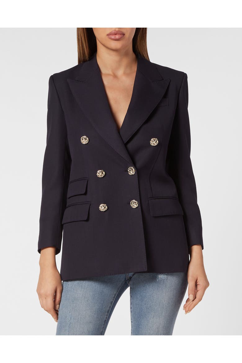 Blazer Women, Main, color, navy