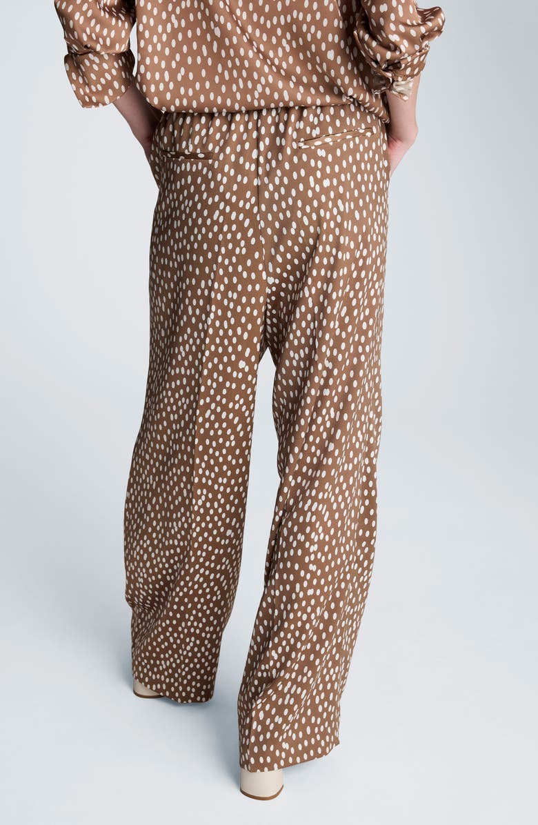 Kenneth Cole High Waist Wide Leg Pants, Alternate, color, Mesquite/ Oyster