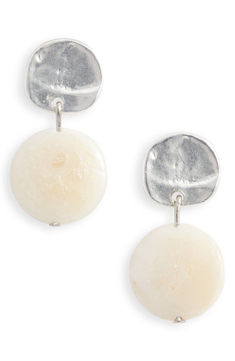 Karine Sultan Cultured Pearl Drop Earrings, Main, color,