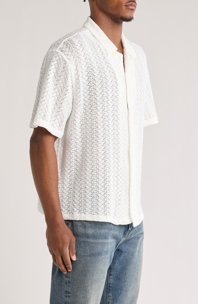PacSun Lance Open Stitch Knit Camp Shirt, Alternate, color, 