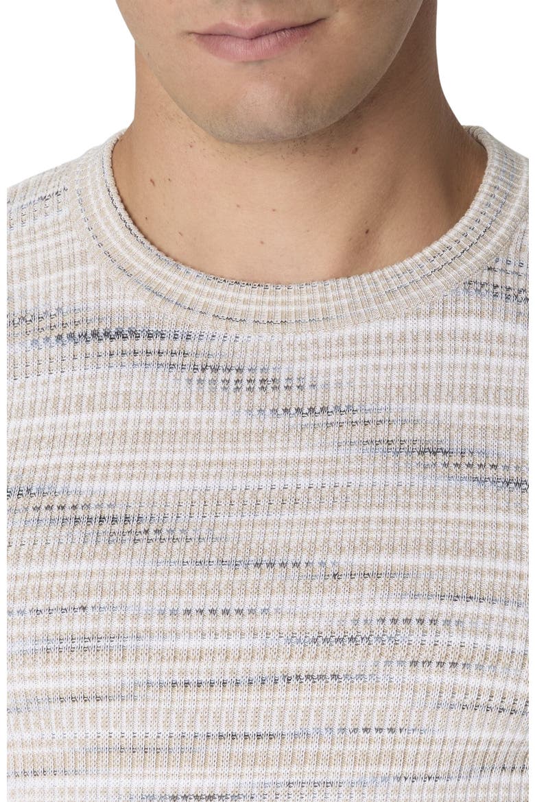 Ribbed Crew-neck Space-dye Cotton Pullover, Alternate, color, Multicoloured