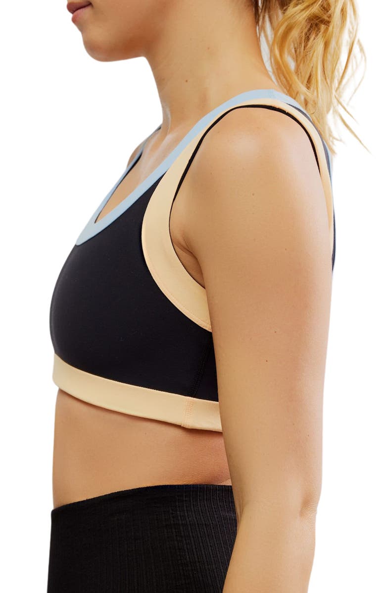 Free People FP Movement Never Better Colorblock Sports Bra, Alternate, color, 