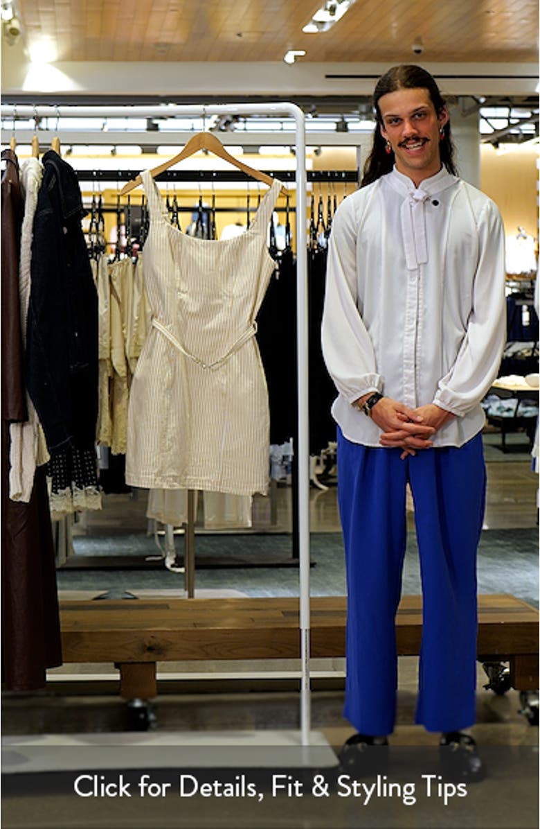 Belted Stretch Cotton Minidress, sales video thumbnail