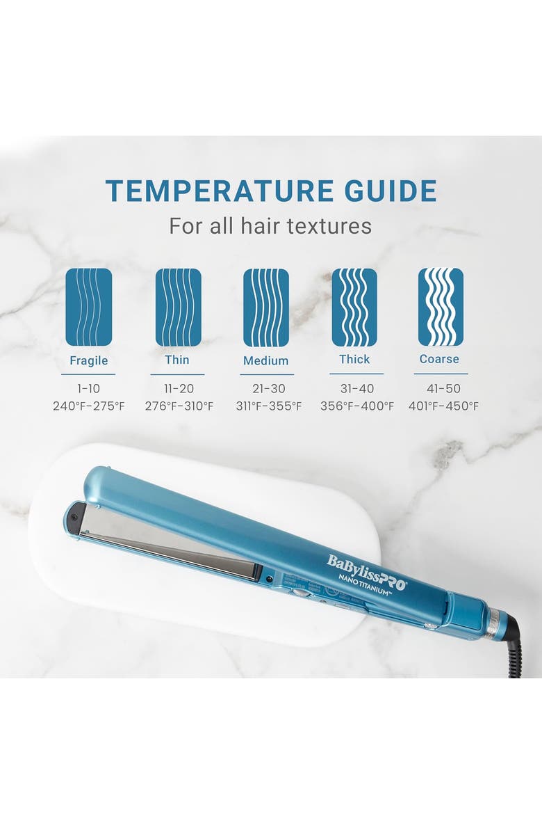 Nano Titanium 1" Ultra-Thin Flat Iron, Alternate, color, Blue