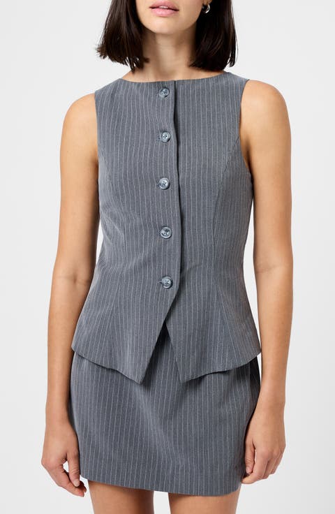 Minka Pinstripe Vest