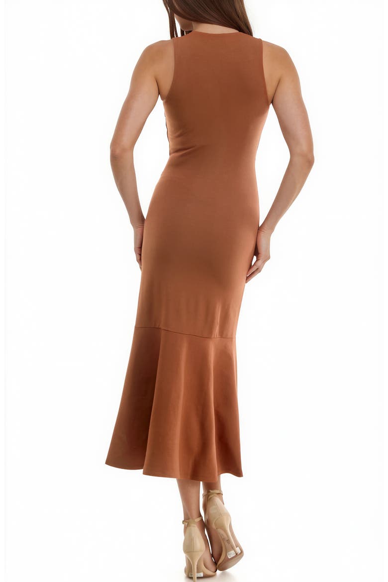 Midi Trumpet Tank Dress, Alternate, color, COPPER COI