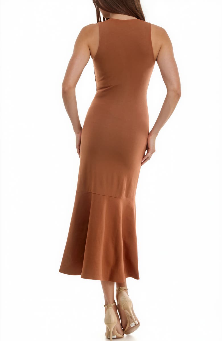 Socialite Midi Trumpet Tank Dress, Alternate, color, Copper Coi