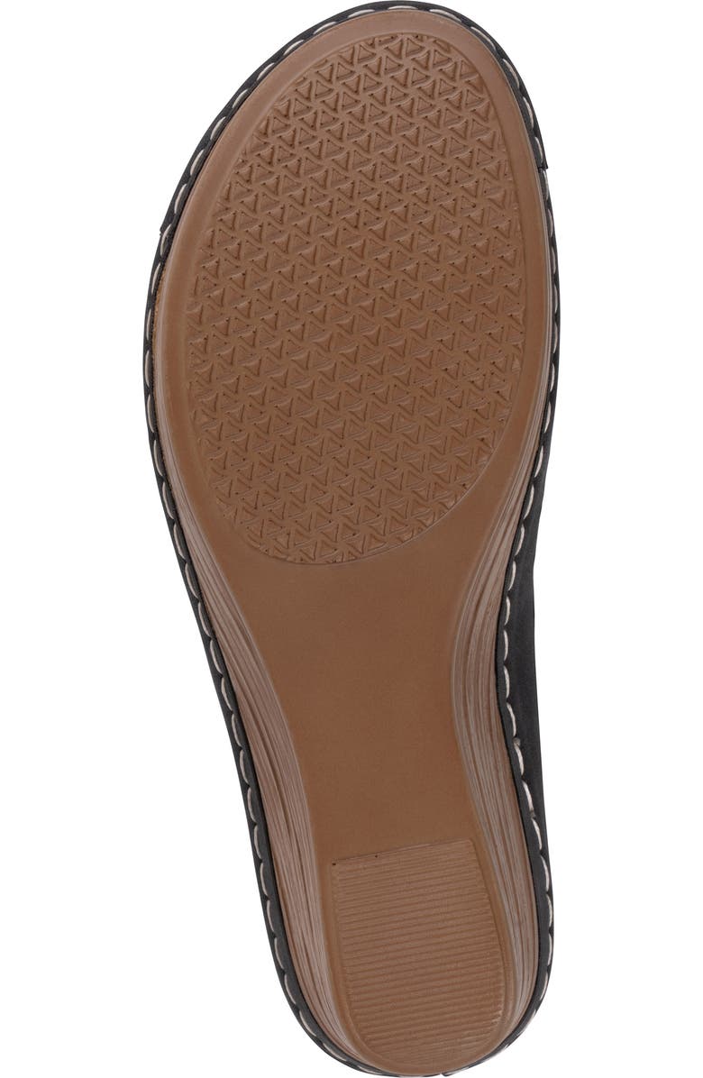 GOOD CHOICE NEW YORK Mayday Wedge Sandal, Alternate, color, Black