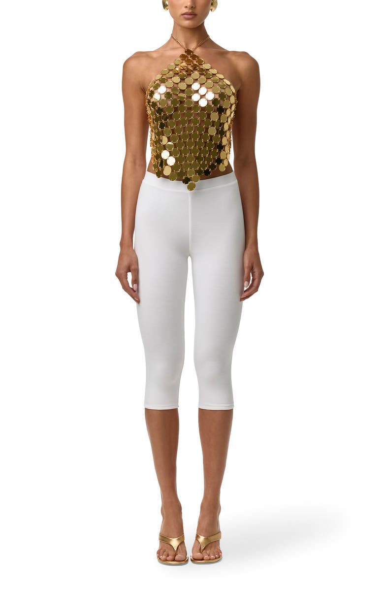 Naked Wardrobe Smooth Capri Leggings, Alternate, color, White