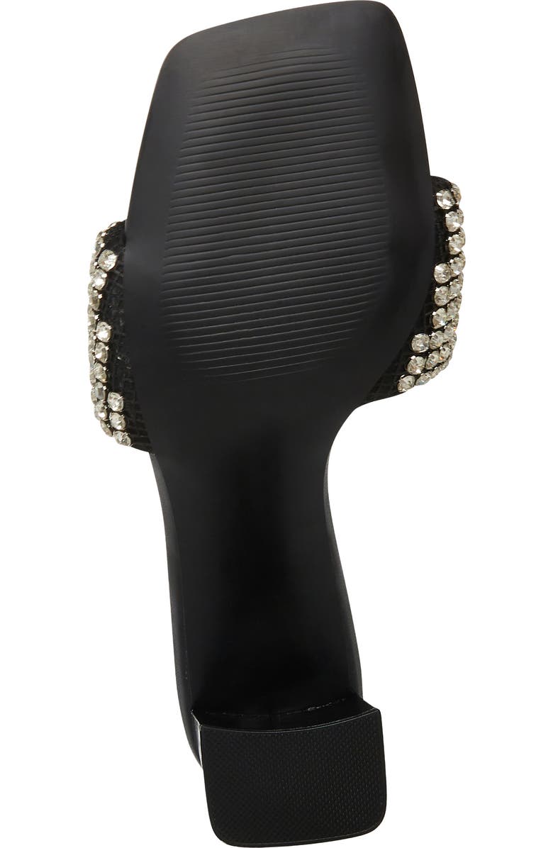 Steve Madden Laney Rhinestone Sandal, Alternate, color, Black