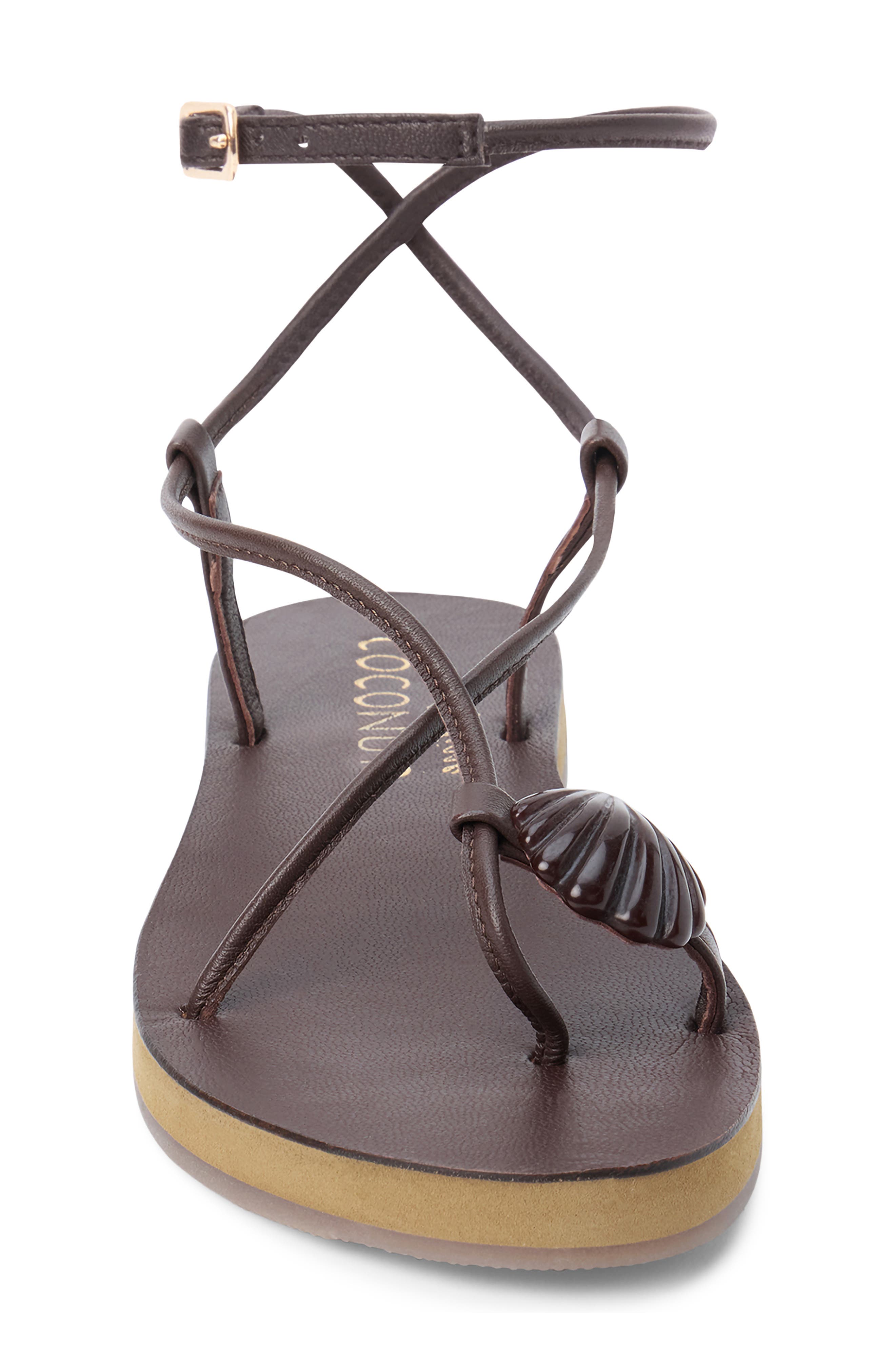 Coconuts by Matisse Cassian Ankle Strap Strap, Alternate, color, Chocolate