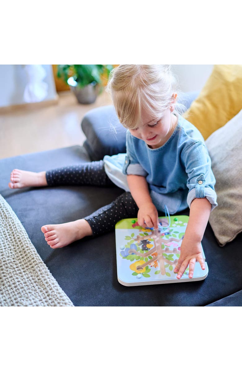 HABA Busy Board for Toddlers 2-4 Orchard Magnetic Maze Puzzle Game, Toddler Travel Toys & Montessori Toys, Alternate, color, Multi