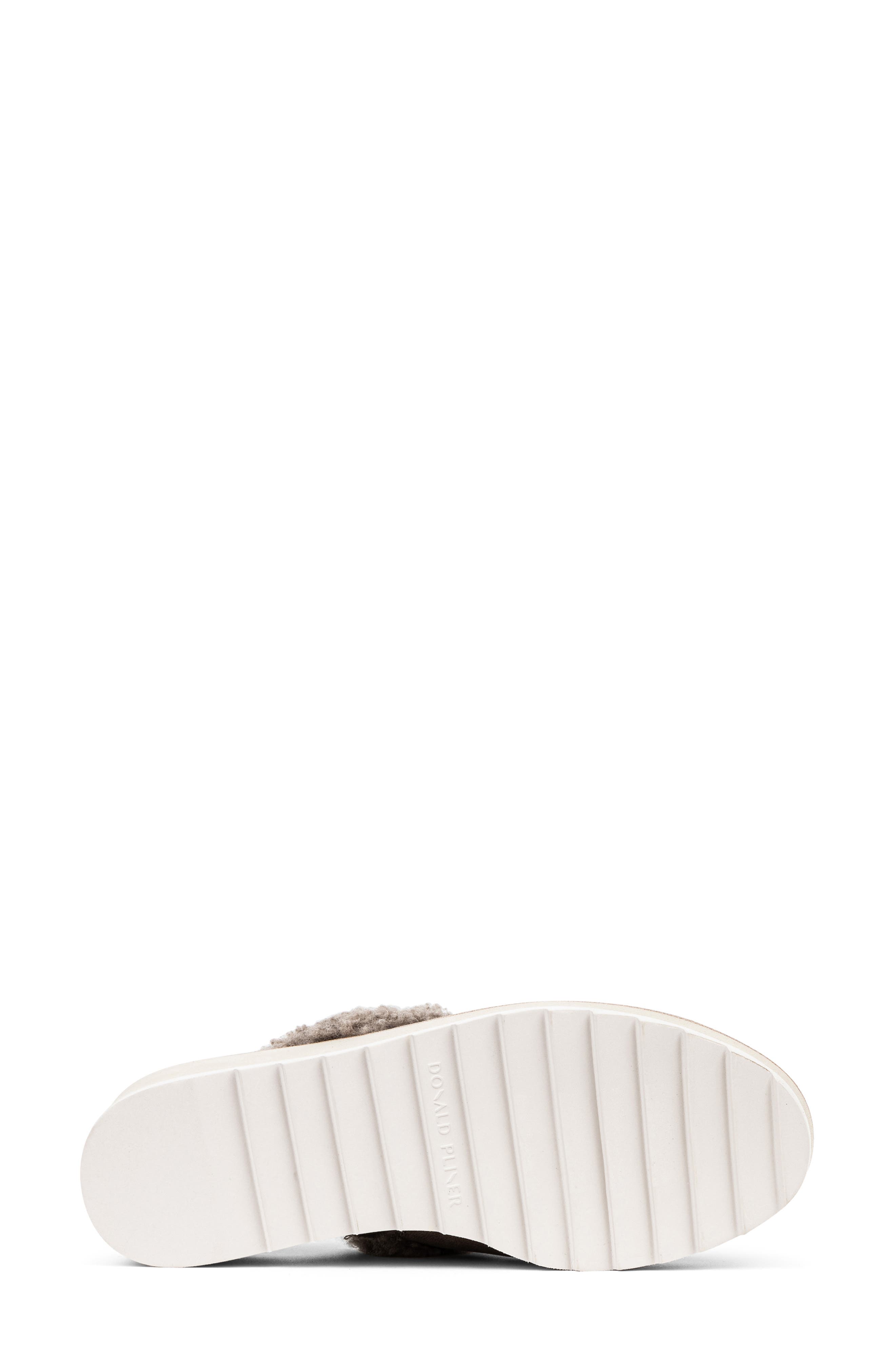 Donald Pliner Wedge Genuine Shearling Cuff Mule, Alternate, color, 