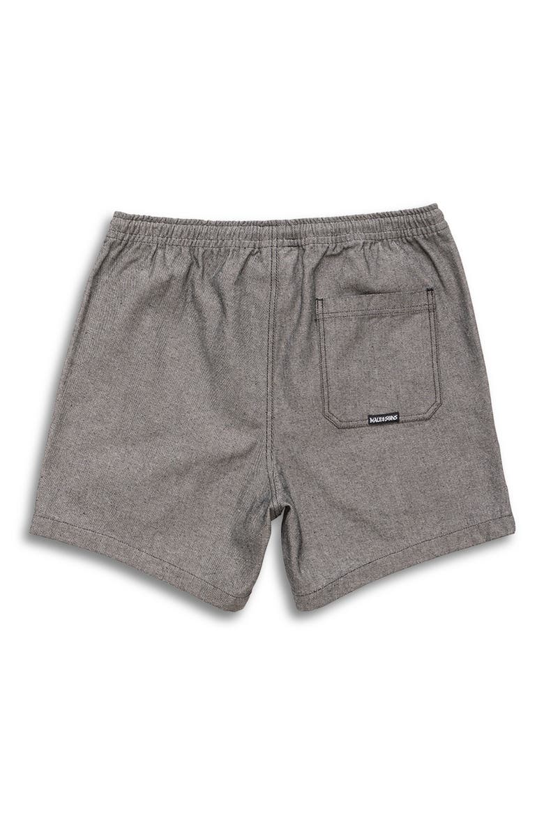 Hinano Drawstring Cotton Twill Shorts, Alternate, color, IRON