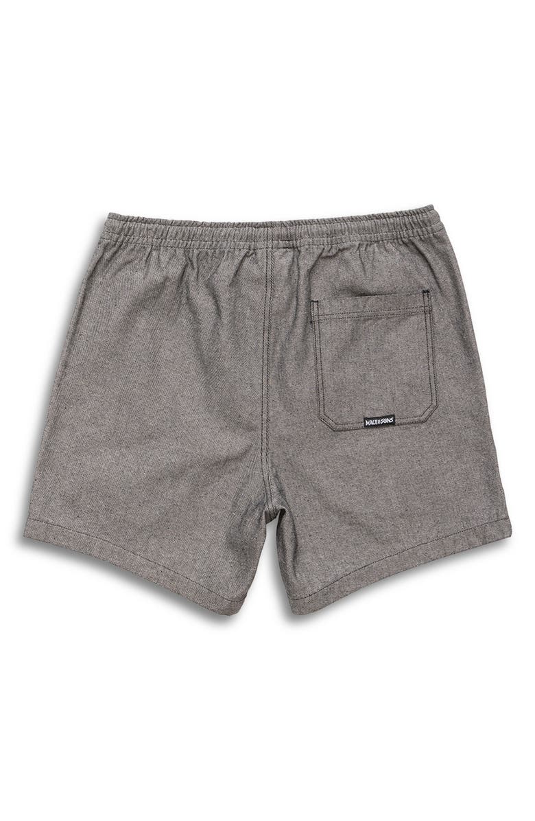 Maui & Sons Hinano Drawstring Cotton Twill Shorts, Alternate, color, Iron