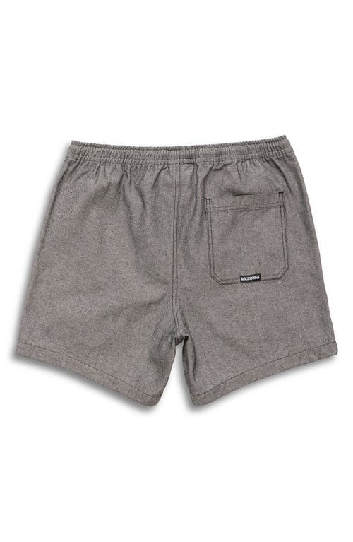 Maui And Sons Maui & Sons Hinano Drawstring Cotton Twill Shorts In Iron