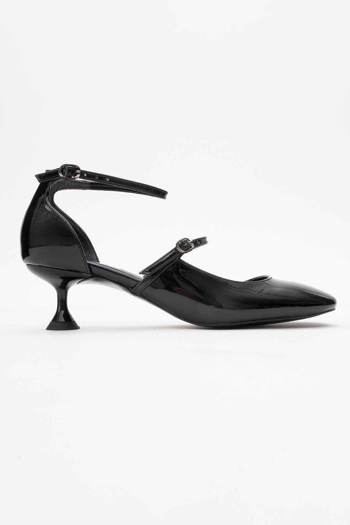 Prologue Shoes Emly Square Toe Slingback Pump, Alternate, color, Black Patent