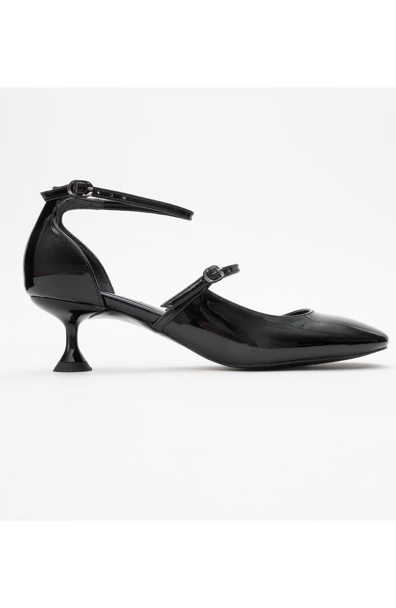 Prologue Shoes Emly Square Toe Slingback Pump, Alternate, color, Black Patent