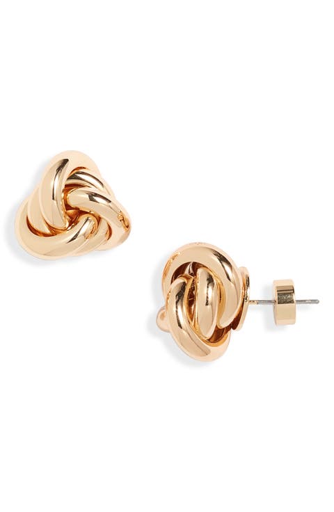 Double Knot Stud Earrings
