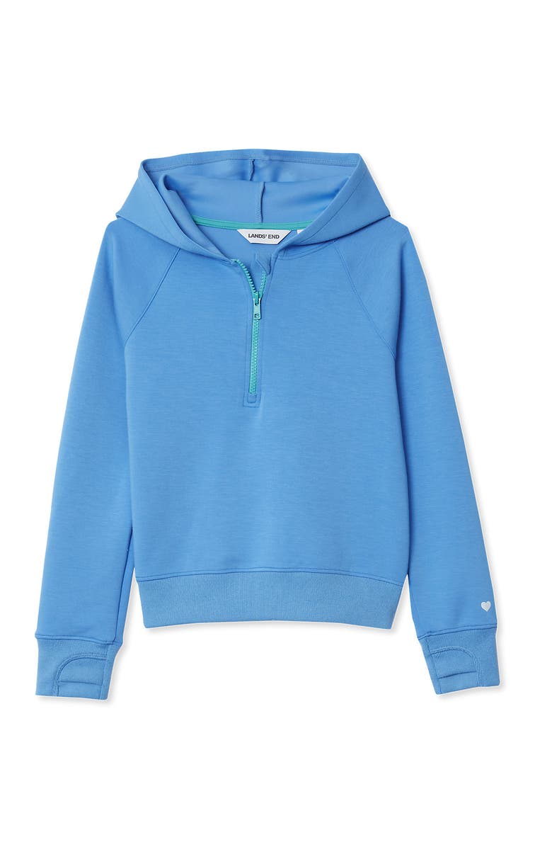 Lands' End Girls Plus Active Quarter Zip Sweatshirt, Main, color,