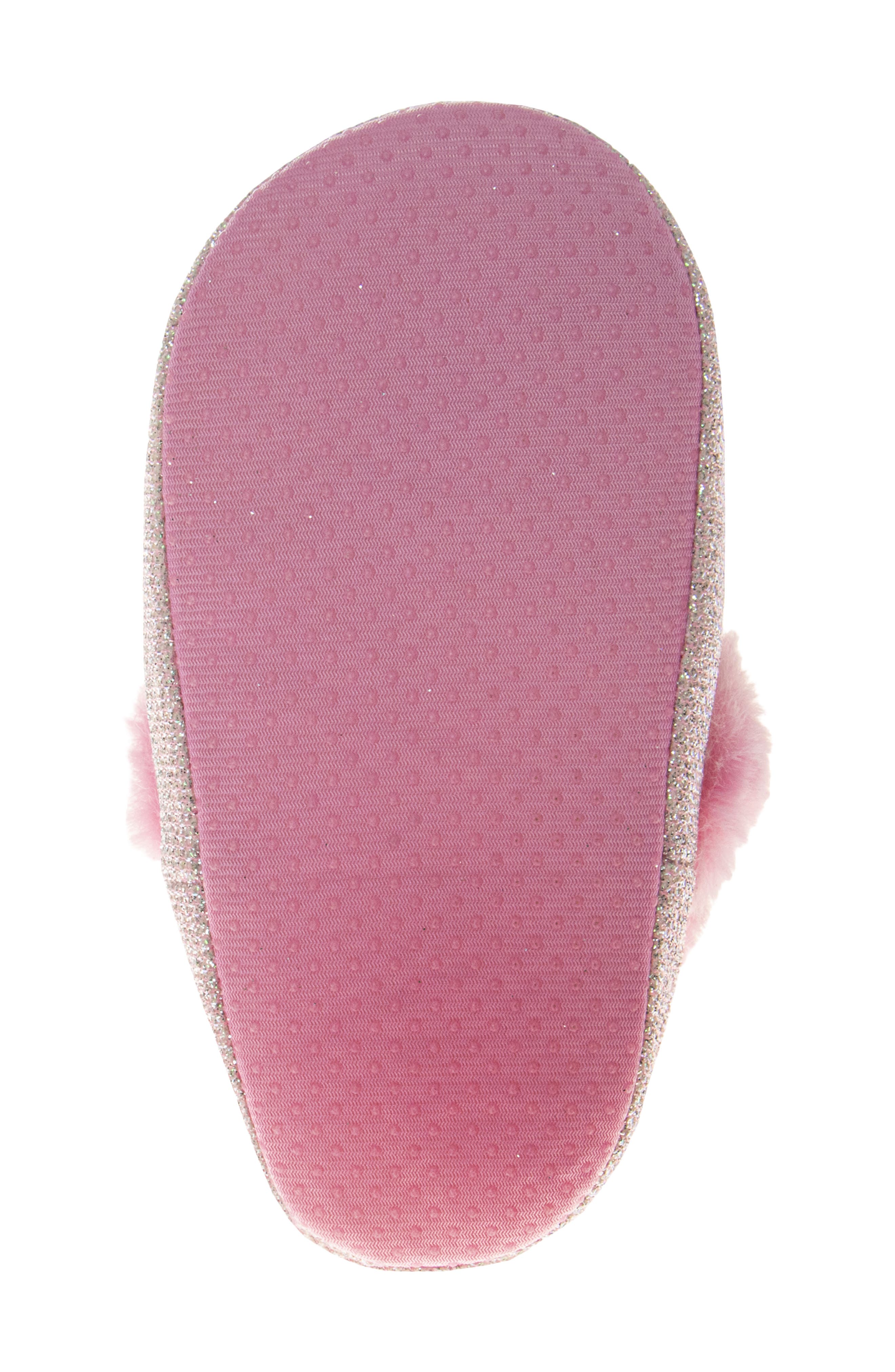JOSMO Kids' Hello Kitty<sup>®</sup> Faux Fur Trim Slipper, Alternate, color, Pink